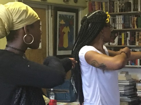 Safia and Natalie Pulling the bow Bagua Stance